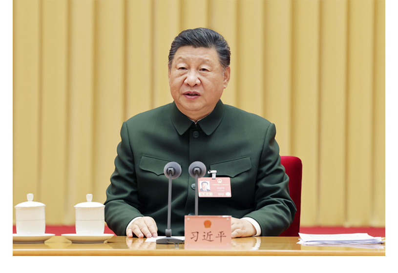習(xí)近平出席解放軍和武警部隊代表團全體會議